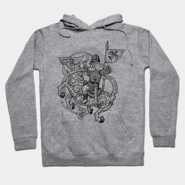 Viking horsmen Hoodie by BlackForge